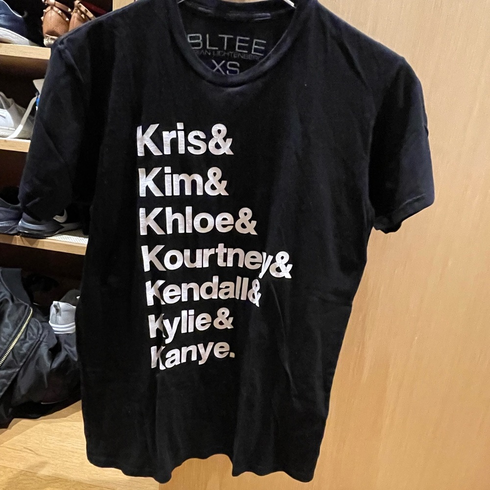 Black Graphic Kardashians T-Shirt by Brian Lichtenberg